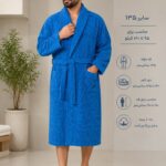 حوله تنپوش ابریشمی طرح دار کد 222